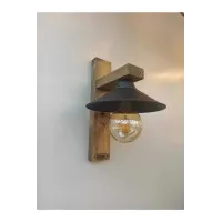 Avizem Güzel Kahverengi Sedna Ahşap Rustik Modern Aplik