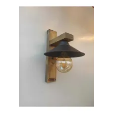 Avizem Güzel Kahverengi Sedna Ahşap Rustik Modern Aplik