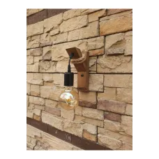 Avizem Güzel Mono Halatlı Ahşap Rustik Modern Duvar Aplik